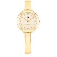 Tommy Hilfiger Womens Gold Plated Bangle Watch