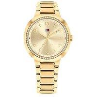 Tommy Hilfiger Womens Gold Plated Bracelet Watch