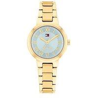 Tommy Hilfiger Womens Two Tone Gold Plated Bracelet Watch