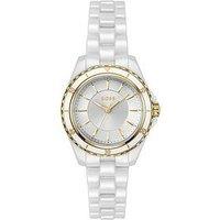 Boss Ladies Sage Aqua White Ceramic Watch