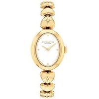 Coach Ladies Sammy Gold Plated Heart Bracelet Watch