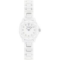 Coach Ladies White Ceramic Kitt Watch