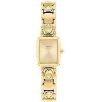 Coach Ladies Mara Gold Plated Bracelet Watch