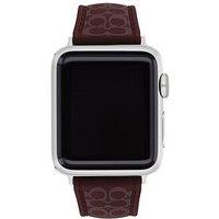 Coach Ladies Blackcurrant Signature C Apple Watch Strap