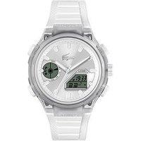 Lacoste Mens Lc33 White Silicone Analog-Digital Watch