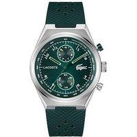 Lacoste Mens Line Racer Green Silicone Multifunction Watch