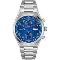 Lacoste Mens Line Racer Stainless Steel Multifunction Watch