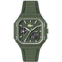 Lacoste Mens Lc33 Khaki Silicone Analog-Digital Watch
