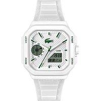 Lacoste Mens Lc33 White Silicone Analog-Digital Watch
