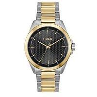 Hugo Gents Hugo Seam Two Tone Bracelet Watch