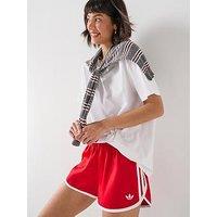 Adidas Originals Women'S 3 Stripes Sprinter Shorts - Red