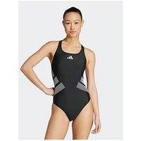 Adidas Women'S Swim Curved Back Swimsuit - Black
