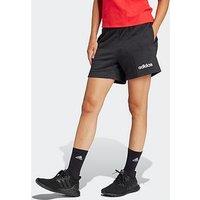 Adidas Sportswear Women'S Essentials Linear French Terry Shorts - Black