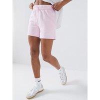 Adidas Sportswear Women'S Essentials Linear French Terry Shorts - Pink