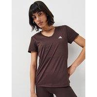 Adidas Women'S Training Workout Essentials T-Shirt - Brown