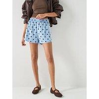 Adidas Originals Women'S Polka Dot Sprinter Shorts - Blue