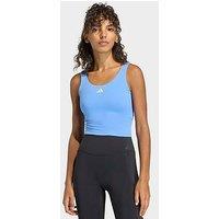 Adidas Women'S Training 3 Stripe Tank - Blue