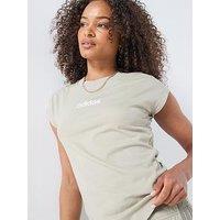 Adidas Sportswear Women'S Essentials Linear Cotton T-Shirt - Brown