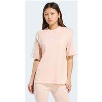 Adidas Sportswear Women'S Essentials 3-Stripes Boyfriend T-Shirt - Pink
