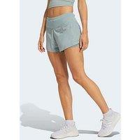 Adidas Women'S Running Adi365 Iconic Stripes Shorts - Green