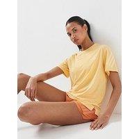Adidas Women'S Running Adi365 Iconic Stripes T-Shirt - Yellow