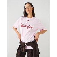 Adidas Sportswear Women'S House Of Tiro Graphic T-Shirt - Pink