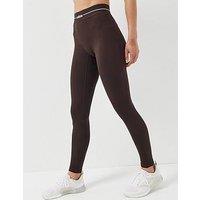 Adidas Women'S Training Hyperglam Linear Tights - Brown