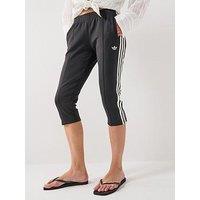 Adidas Originals Womens 3/4 Super Star Track Capri Pants - Black