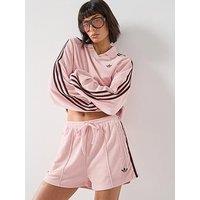 Adidas Originals Women'S Terry Towel Firebird Shorts - Pink