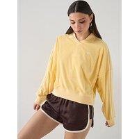 Adidas Originals Women'S Terry Towel V Neck Long Sleeves - Yellow