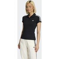 Adidas Originals Women'S 3 Stripe Polo - Black