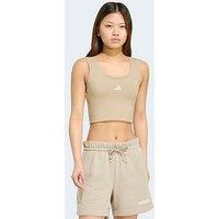 Adidas Sportswear Women'S Small Logo Tank - Khaki