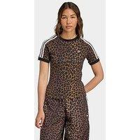 Adidas Originals Women'S Leopard Cali T-Shrit - Brown