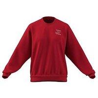 Adidas Sportswear Women'S 3 Stripes Studio Fl Sweater - Red
