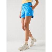 Adidas Sportswear Women'S Essentials Small Logo Feel Cozy Shorts - Blue