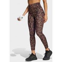 Adidas Women'S Training Workout Essentials Plus 7/8 Tights - Brown