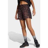 Adidas Women'S Training Workout Essentials Plus Shorts - Brown