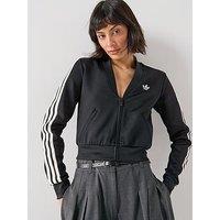 Adidas Originals Women'S V-Neck Super Star Track Top - Black