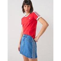 Adidas Originals Women'S 3 Stripes Skirt Denim - Blue