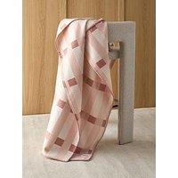 The Very Collection Colour Block Knitted Throw 180X150Cm - Pink
