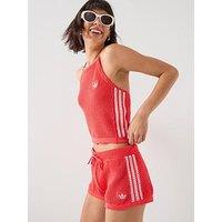 Adidas Originals Women'S Knitted Crochet Top - Red