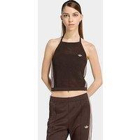 Adidas Originals Women'S Knitted Crochet Top - Brown
