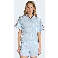 Adidas Originals Women'S Ruched Football Jersey - Blue