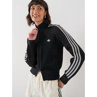Adidas Originals Women'S Knitted Crochet Firebird Track Top - Black