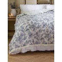 Wylder Hermione Bedspread Ivory Blue