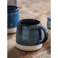 Gallery Direct Set Of 4 Blue Reactive Glaze Mugs