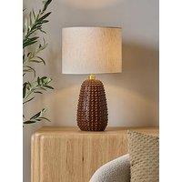 The Very Collection Brown Casa Dot Table Lamp