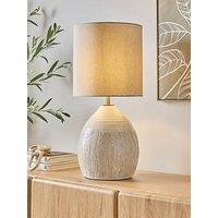The Very Collection Embossed Table Lamp Large