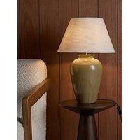 The Very Collection Reactive Ceramic Urn Table Lamp Large - Brown