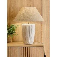 The Very Collection Brushed Ceramic Table Lamp